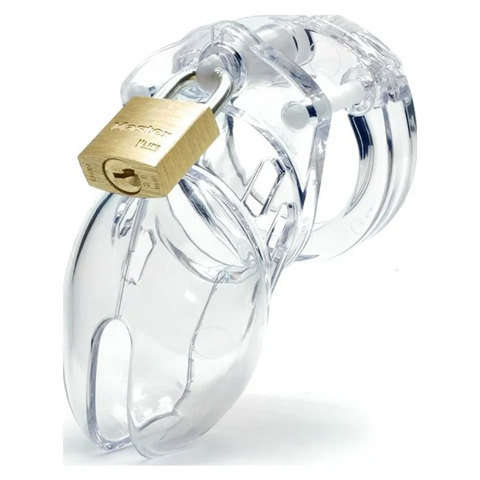 CBX Male Sex Toys Cockcage CB6000S Clear Short Chastity Cage Secure Lock