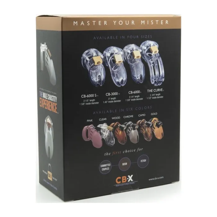 CBX Male Sex Toys Cockcage CB6000S Clear Short Chastity Cage Secure Lock