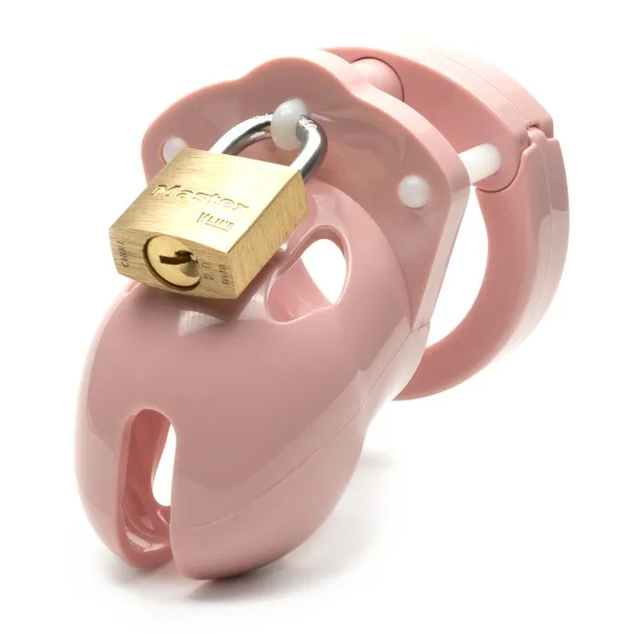CBX Male Sex Toys Mr Stubb 175 Chastity Cock Cage Kit Pink Clear
