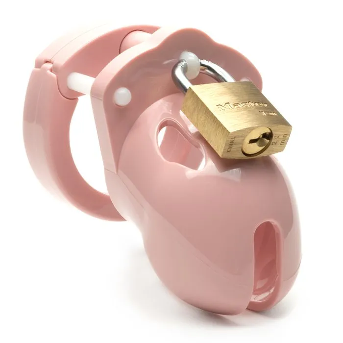CBX Male Sex Toys Mr Stubb 175 Chastity Cock Cage Kit Pink Clear