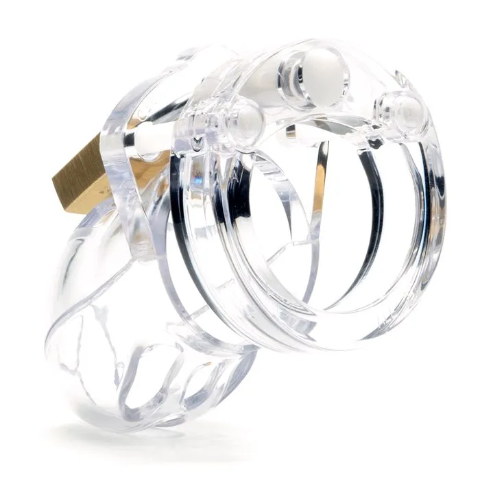 CBX Male Sex Toys Mr Stubb 175 Chastity Cock Cage Kit Pink Clear