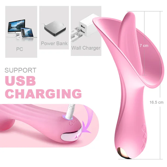 Clit Nipple Tongue Licking Vibrator JazzToy Female Sex Toys