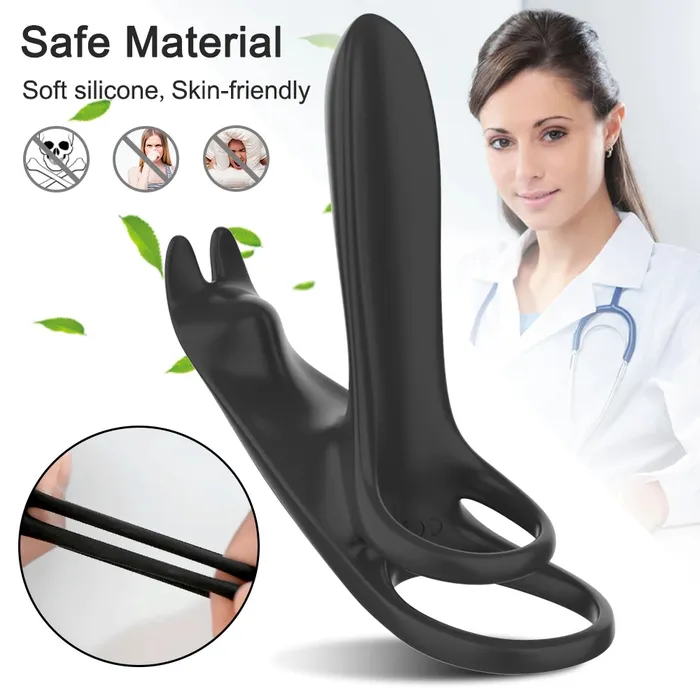 Couples EVEs SECRETS Wireless Remote Control Double Cock Ring Couple Vibrator with Dual Motor Adult Sex Toys