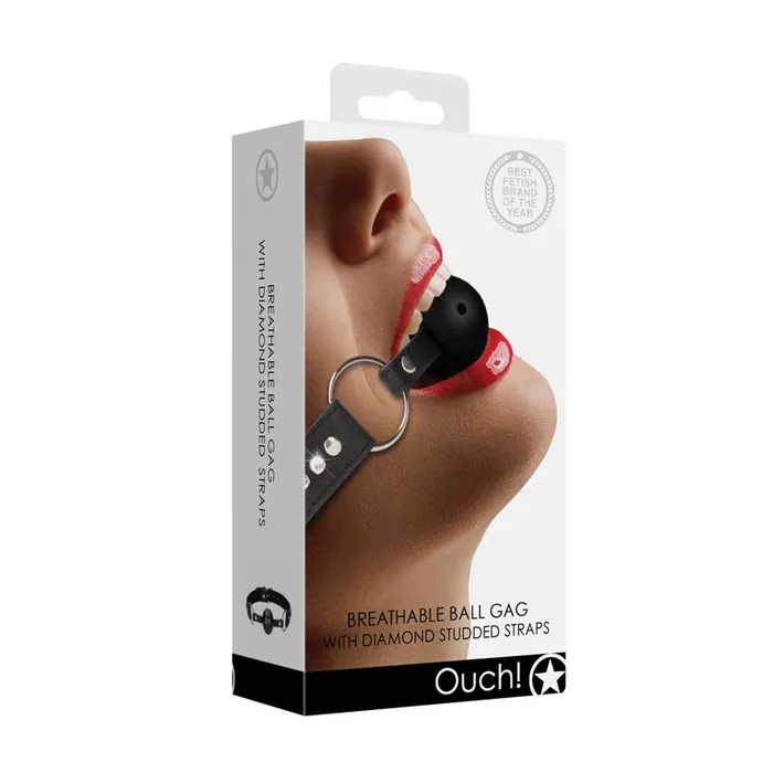 Couples SHOTS OUCH BREATHABLE GAG WITH DIAMONDS