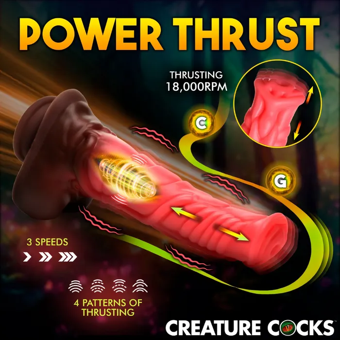 Creature Cocks Female Sex Toys Centaur Thrusting Vibrating Fantasy Dildo Creature Cocks