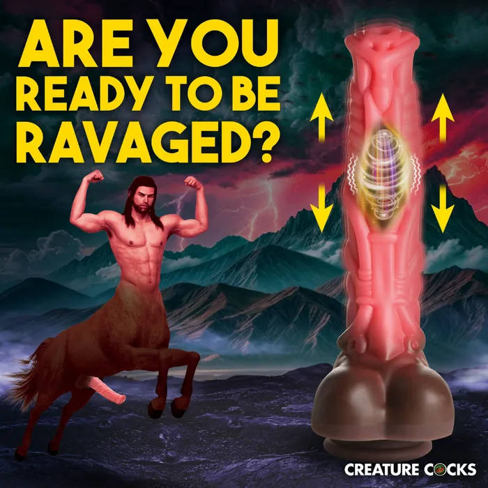Creature Cocks Female Sex Toys Centaur Thrusting Vibrating Fantasy Dildo Creature Cocks