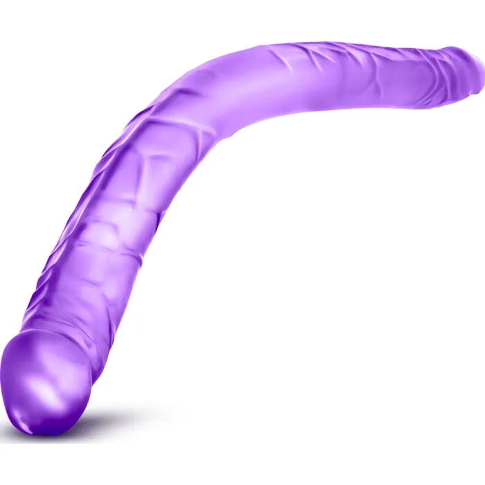 Dildos B Yours B Yours Double Dildo Purple 16in Purple