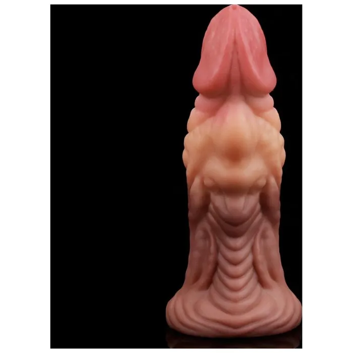 Dildos Lovetoy Nature Cock 7in Dual Layer Huge ALIEN Silicone Butt Plug Dildo Flesh