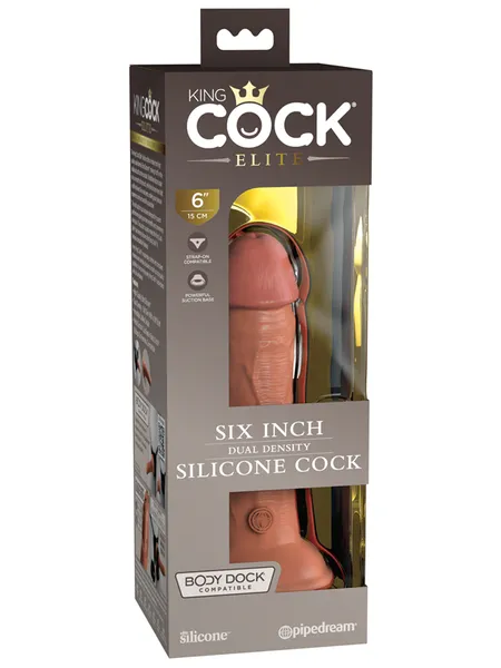 Dildos PIPEDREAM KING COCK ELITE 6 INCH SILICONE DUAL DENSITY COCK Dildos PIPEDREAM KING COCK ELITE 6 INCH SILICONE DUAL DENSITY COCK