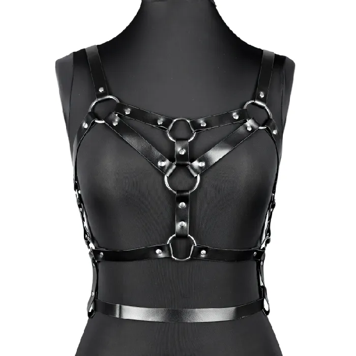 EVEs SECRETS Sexy Chest Harness for Women Gothic Female PU Leather Bondage Belt Restraints EVEs SECRETS Sexy Chest Harness for Women Gothic Female PU Leather Bondage Belt Restraints