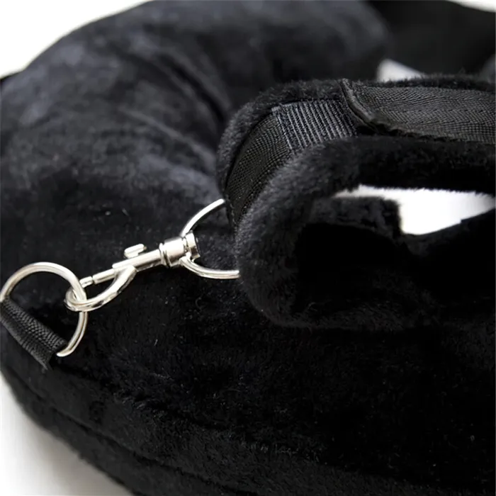 EVEs SECRETS Soft Handcuffs Legcuffs and UShaped Pillow BDSM 3Pcs Set Fetish Bandage for Adult Games Anal