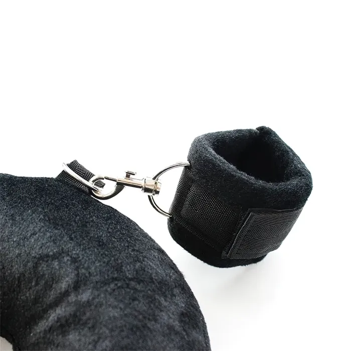 EVEs SECRETS Soft Handcuffs Legcuffs and UShaped Pillow BDSM 3Pcs Set Fetish Bandage for Adult Games Anal