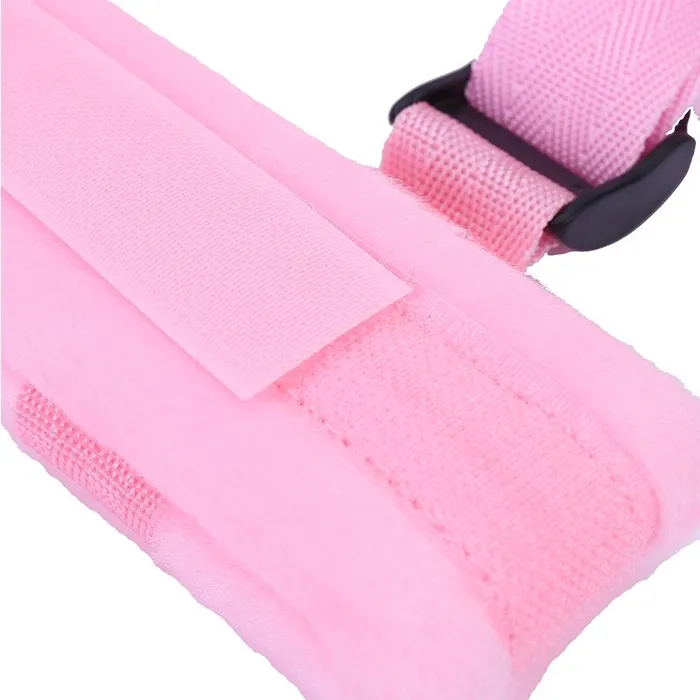 EVEs SECRETS Soft Handcuffs Legcuffs and UShaped Pillow BDSM 3Pcs Set Fetish Bandage for Adult Games Anal
