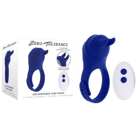 EVOLVED Male Sex Toys ZERO TOLERANCE ADJUSTABLE FUN RING
