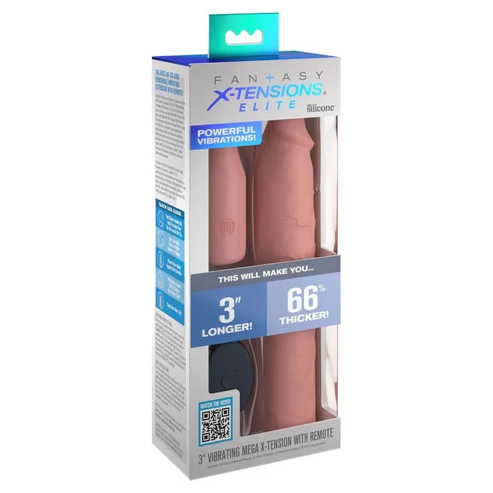 Fantasy XTensions Elite 9 Inch Sleeve Vibrating 3 Inch Plug With Remote Light Pipedream Male Sex Toys Fantasy XTensions Elite 9 Inch Sleeve Vibrating 3 Inch Plug With Remote Light Pipedream Male Sex Toys