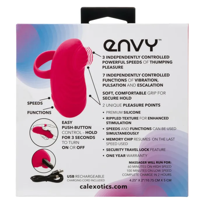 Female Sex Toys CALEXOTICS ENVY HANDHELD THUMPING MASSAGER