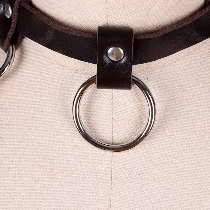 Female Sex Toys Cupless Women PU Leather Body Harness Hollow Out Bondage Garter Belt of BDSM Accessories EVEs SECRETS