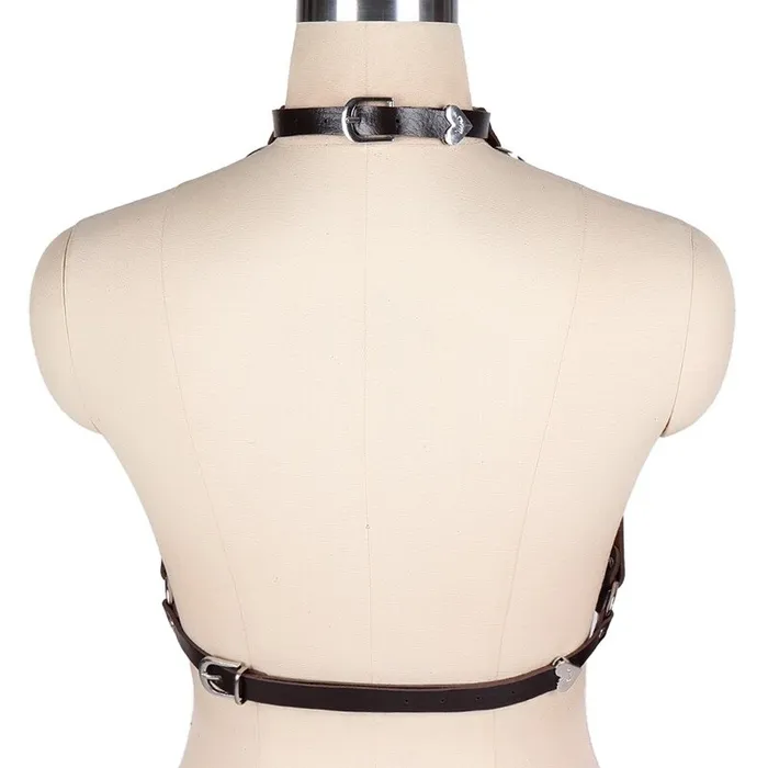 Female Sex Toys Cupless Women PU Leather Body Harness Hollow Out Bondage Garter Belt of BDSM Accessories EVEs SECRETS