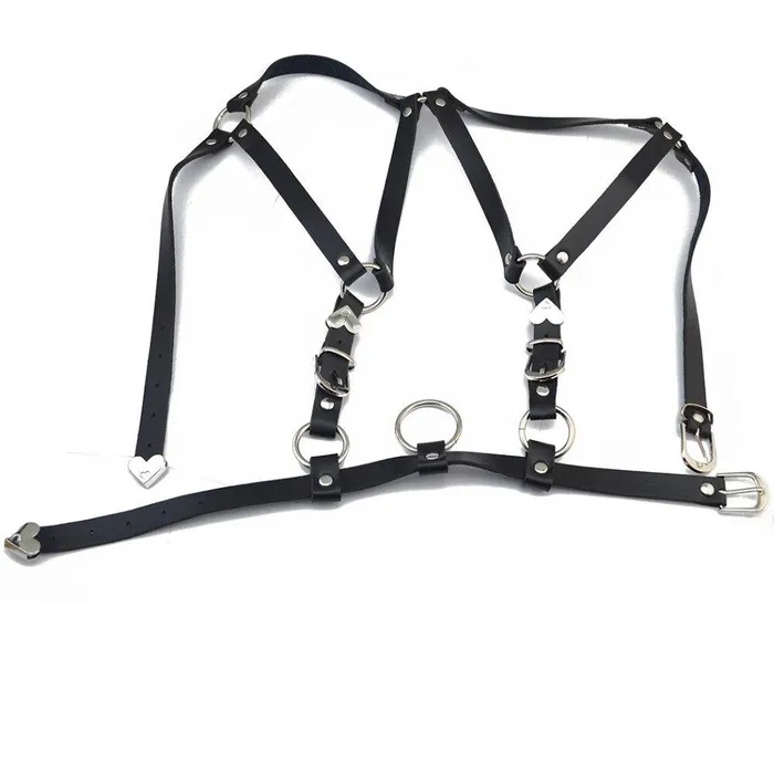 Female Sex Toys Cupless Women PU Leather Body Harness Hollow Out Bondage Garter Belt of BDSM Accessories EVEs SECRETS