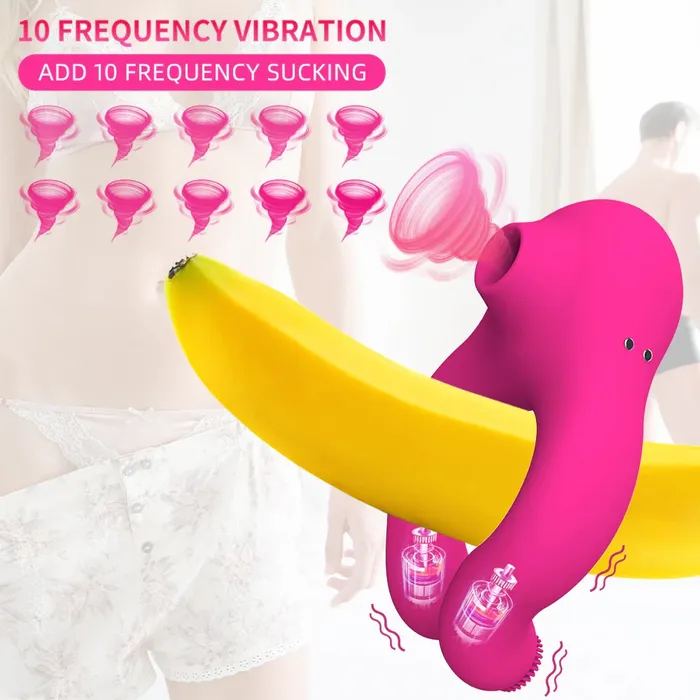 Female Sex Toys EVEs SECRETS 10 Frequency Sucking Vibrator Soft Pulsating Stimulator Massager Sex Toys for Couple
