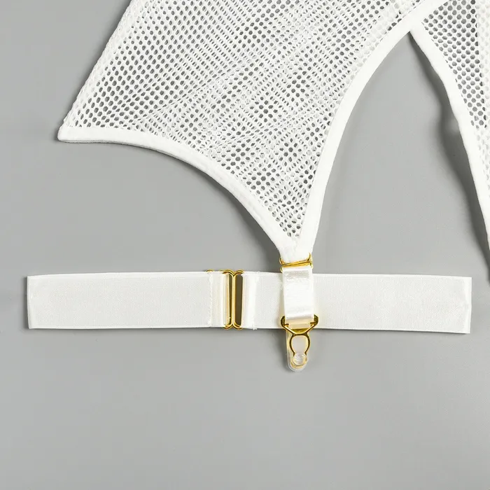 Female Sex Toys EVEs SECRETS Luxury Hollow Out Exotic Sets With Garters Sexy Hot Transparent Lingerie Erotic Female Set
