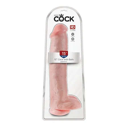 Female Sex Toys King Cock 15 in Realistic Dildo All Colors icon brands
