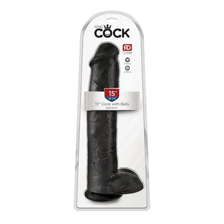 Female Sex Toys King Cock 15 in Realistic Dildo All Colors icon brands