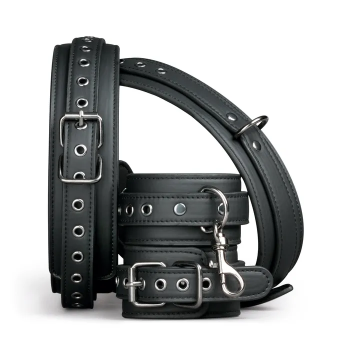 Fetish Collection Anal Thigh and Wrist Cuff Fetish Collection Set in Black