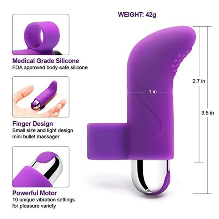 Finger Vibrator for Women Adult Mini Clitoris Stimulator Bullet Sex Toy EVEs SECRETS Female Sex Toys