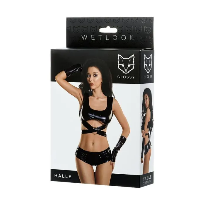 Glossy Anal Glossy Wetlook 3 Pc Set Halle Small Black Glossy Anal Glossy Wetlook 3 Pc Set Halle Small Black