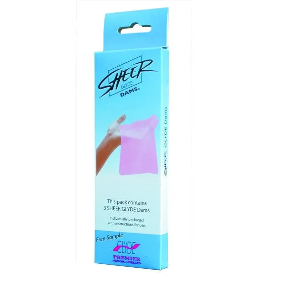 Glyde SHEER DAMS 3 Pack Vanilla Creme Scented Lonbrook Dildos