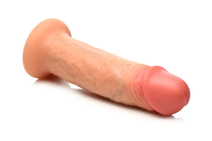Jock Real Skin Dual Density Silicone 8 inch Dildo Curve Toys Dildos