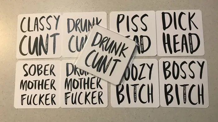 KITCHEN LANGUAGE Female Sex Toys KTCHEN LANGUAGE COASTERS FLIP 12 PACK