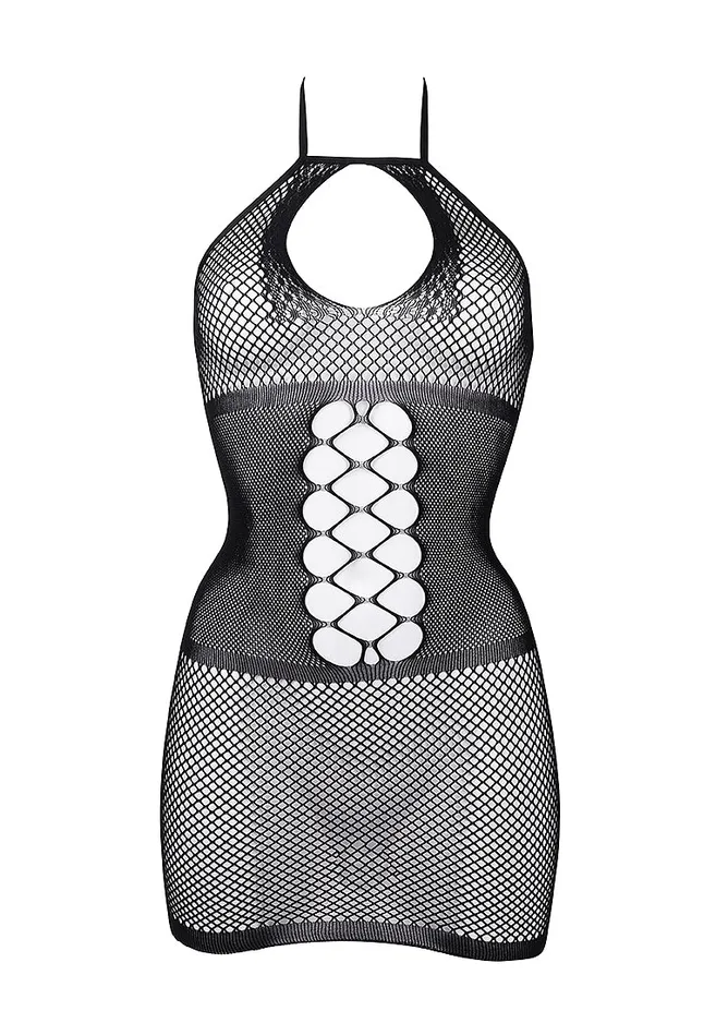 Le Desir Bliss Lingerie PEEK A BOO FISHNET DRESS Black Le Desir Bliss Lingerie Anal
