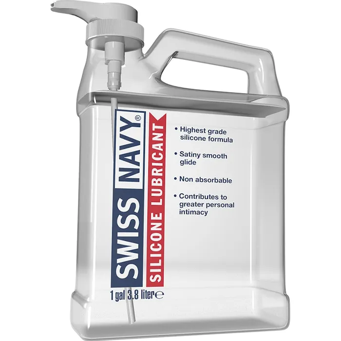 Lubricants Swiss Navy Silicone Lubricant 1gal38L Swiss Navy