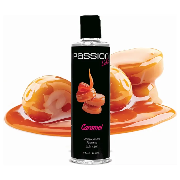 Lubricants XR Brands Passion Lubricant Passion Licks Caramel Water Based Flavored Lubricant 8 Oz Lubricants XR Brands Passion Lubricant Passion Licks Caramel Water Based Flavored Lubricant 8 Oz