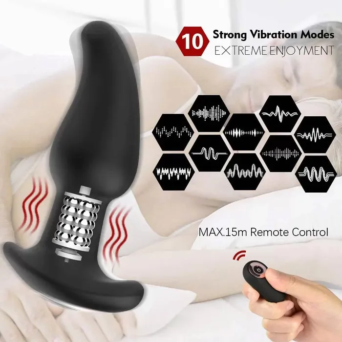Lusty Age Anus Vibrator Rotation Beads Prostate Massager Anal