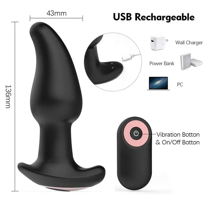 Lusty Age Anus Vibrator Rotation Beads Prostate Massager Anal
