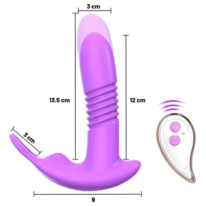 Lusty Age Female Sex Toys Wearable Dildo Telescopic Rotating Vagina Vibrator