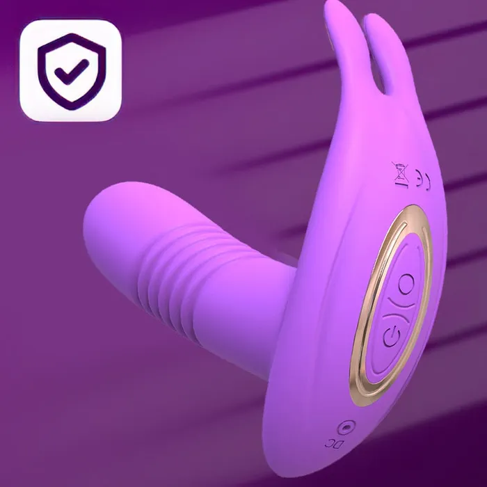 Lusty Age Female Sex Toys Wearable Dildo Telescopic Rotating Vagina Vibrator