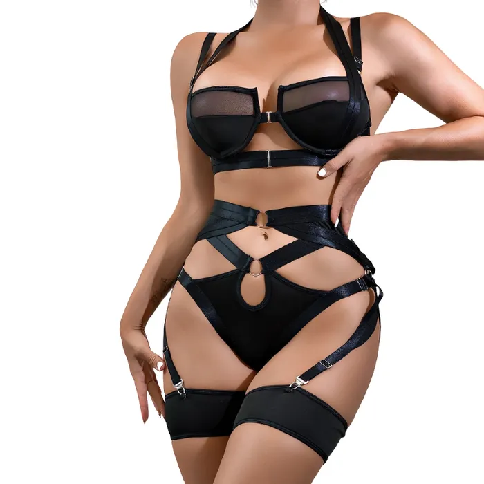 Luxury Erotic Lingerie For Women 3Pieces PushUp Underwear Set EVEs SECRETS Anal Luxury Erotic Lingerie For Women 3Pieces PushUp Underwear Set EVEs SECRETS Anal
