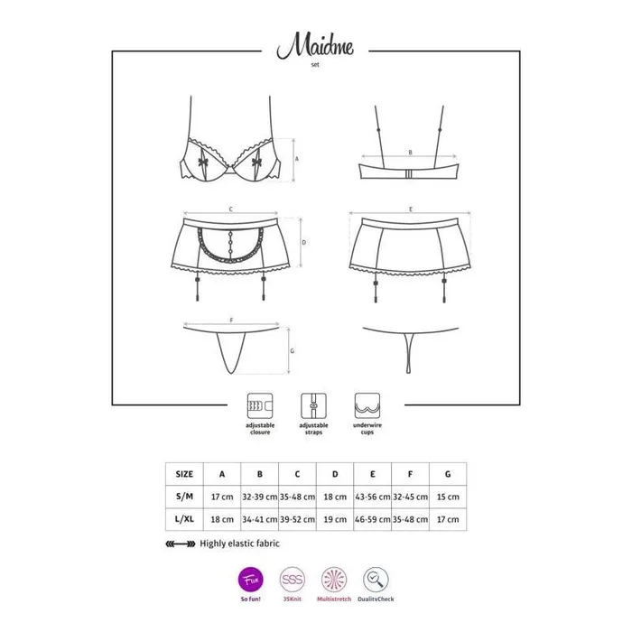 Maidme Set 5 Pc SmallMedium Black Obsessive Anal