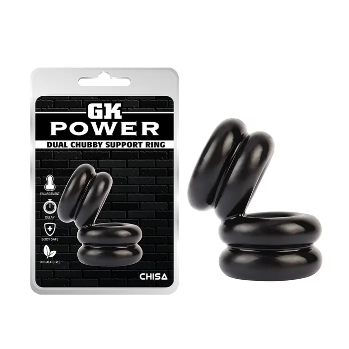 Male Sex Toys CHISA GK POWER DUAL CHUBBY SUPPORT RING