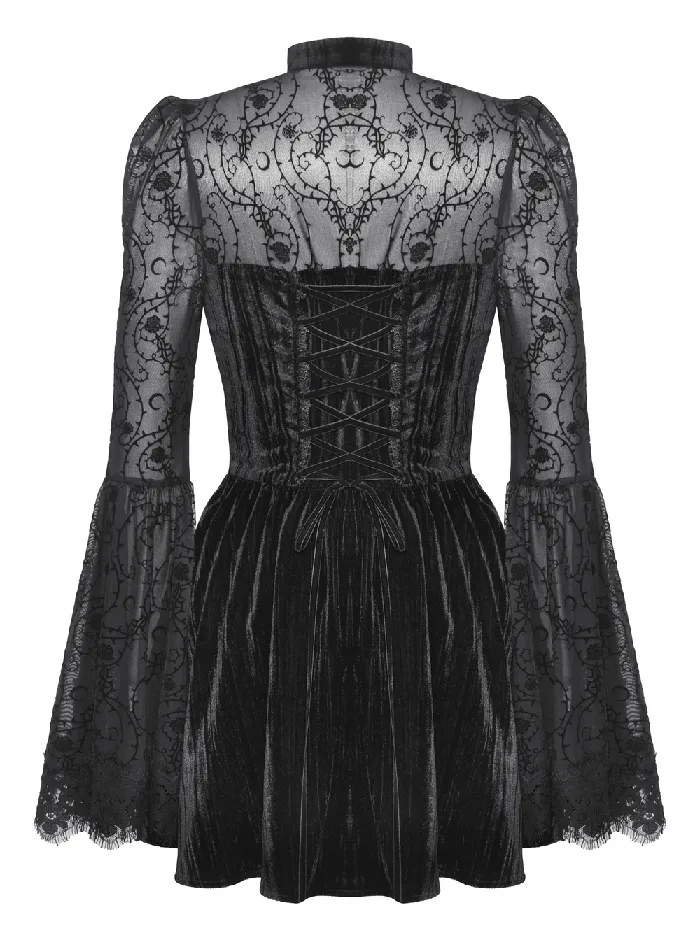 Male Sex Toys EVEs SECRETS Elegant Dress with Lace Details and Flared Sleeves