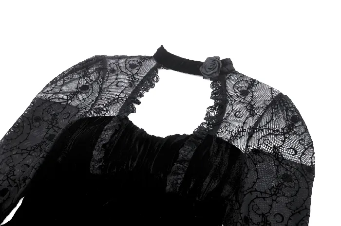 Male Sex Toys EVEs SECRETS Elegant Dress with Lace Details and Flared Sleeves