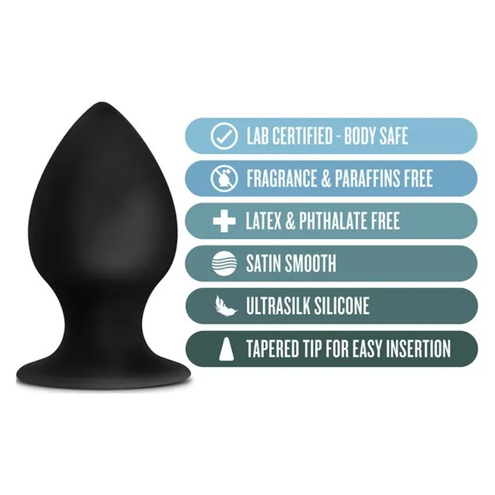 Male Sex Toys Large Anal Stout Butt Plug Anal Adventures Platinum Silicone Anal Adventures