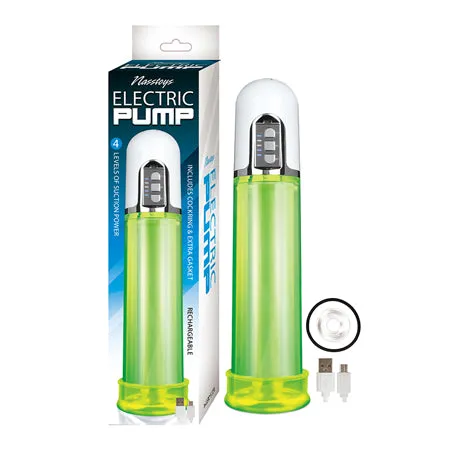 Male Sex Toys Rechargeable Electric Pump with C ring All Colors Nasstoys