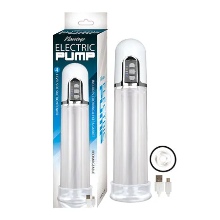 Male Sex Toys Rechargeable Electric Pump with C ring All Colors Nasstoys