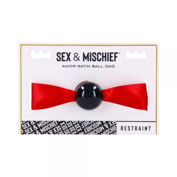 Male Sex Toys SPORTSHEETS SEX AND MISCHIEF SATIN BALL GAG