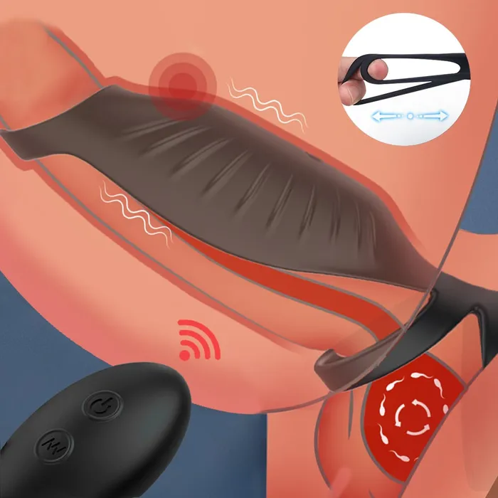 Male Sex Toys Wireless Vibrating Penis Ring Vibrator Lusty Age